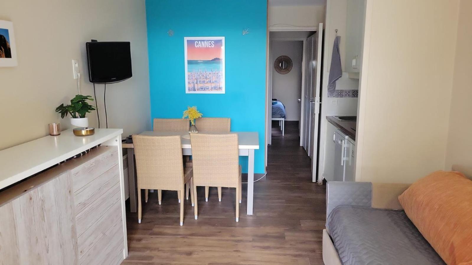 Superbe Appartement Cannes Avec Piscine 1 Chambre Esterno foto